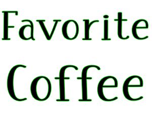 Favorite Coffee / 1000g